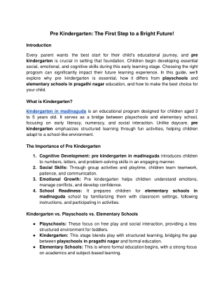 Pre Kindergarten_ The First Step to a Bright Future - Google Docs