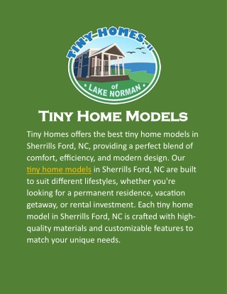 tiny home models tiny home models
