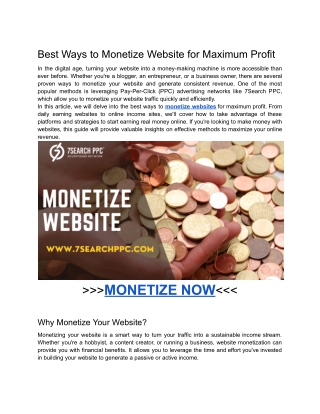 Best Ways to Monetize Website for Maximum Profit