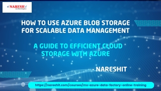 Azure Blob Storage - NareshIT