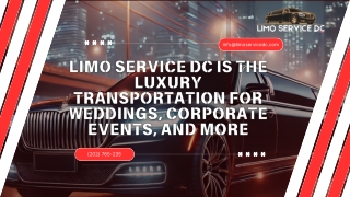 Limo Service DC is the Luxury Transportation for Weddings, Corporate Events, and More