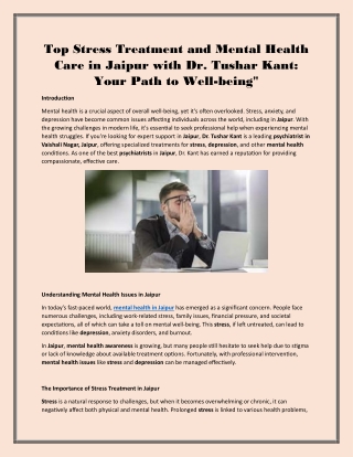 Top Stress Treatment