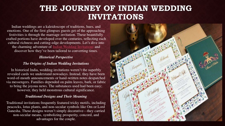 the journey of indian wedding invitations