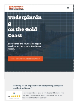 Gold coast underpinning