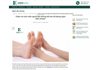 Chăm sóc bàn chân người tiểu đường thế nào để phòng ngừa biến chứng?