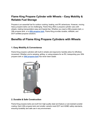 flame king propane cylinder with wheels easy