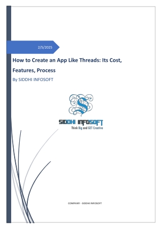 How to Create an App Like Threads Its Cost, Features, Process