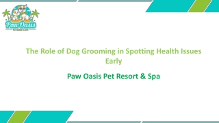 The Role of Dog Grooming in Spotting Health Issues Early