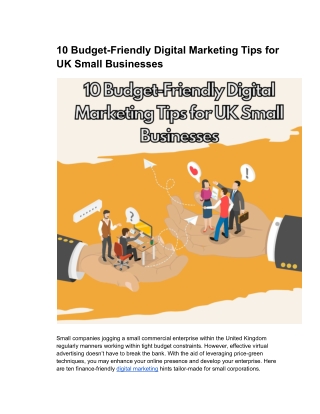 10 Budget-Friendly Digital Marketing Tips for UK Small Businesses