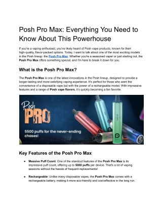 posh pro max everything you need to know about