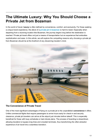 the ultimate luxury why you should choose