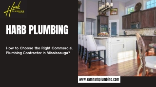 How to Choose the Right Commercial Plumbing Contractor in Mississauga