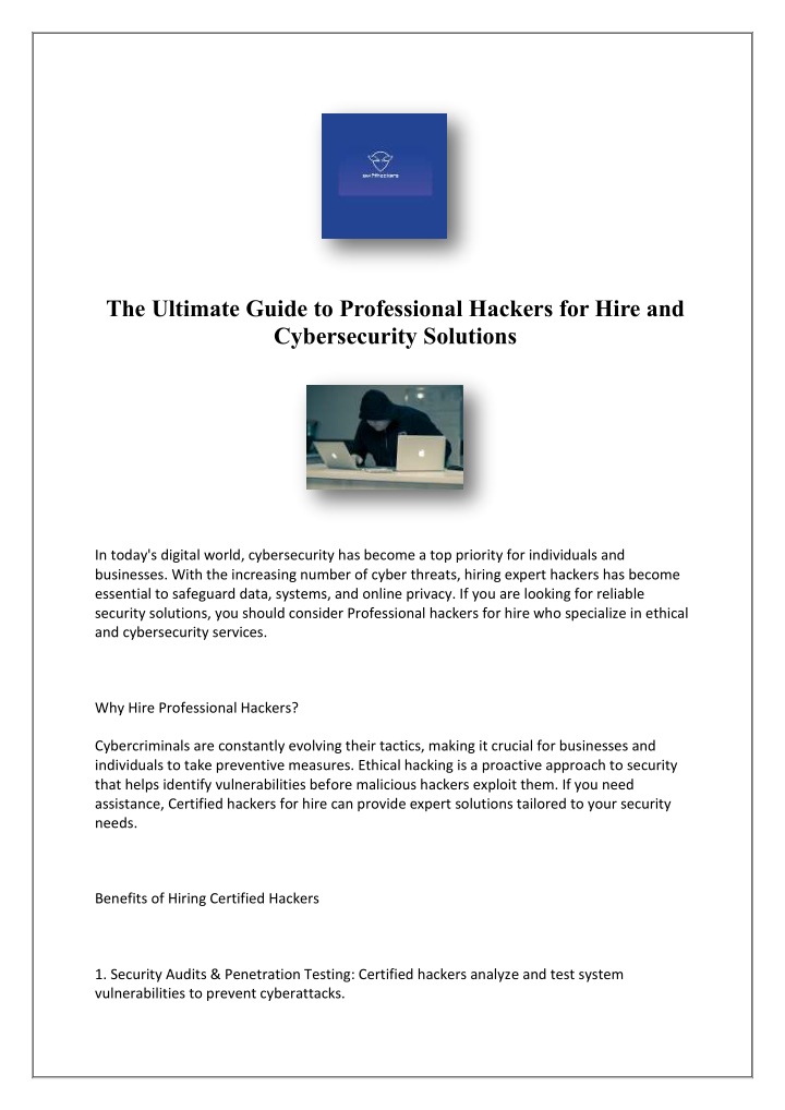 the ultimate guide to professional hackers