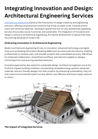Integrating Innovation and Design Architectural Engineering Services
