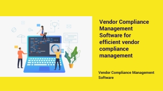 vendor compliance management software for efficient vendor compliance management