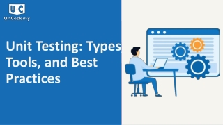 unit testing types tools and best practices