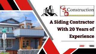 Professional Siding Contractor San Jose – GS Construction Inc.