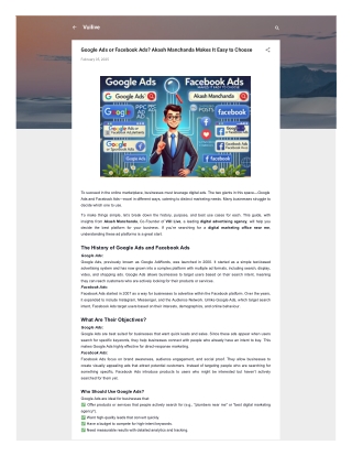 Google Ads or Facebook Ads Akash Manchanda Makes It Easy to Choose