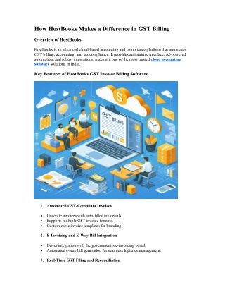 how hostbooks makes a difference in gst billing