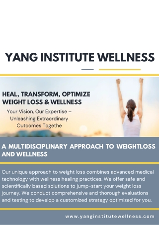 yang institute wellness