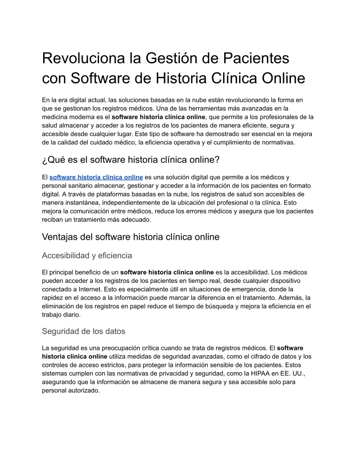 revoluciona la gesti n de pacientes con software