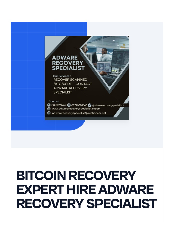 bitcoin recovery expert hire adware recovery