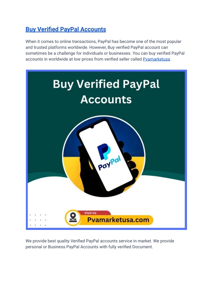 buy verified paypal accounts