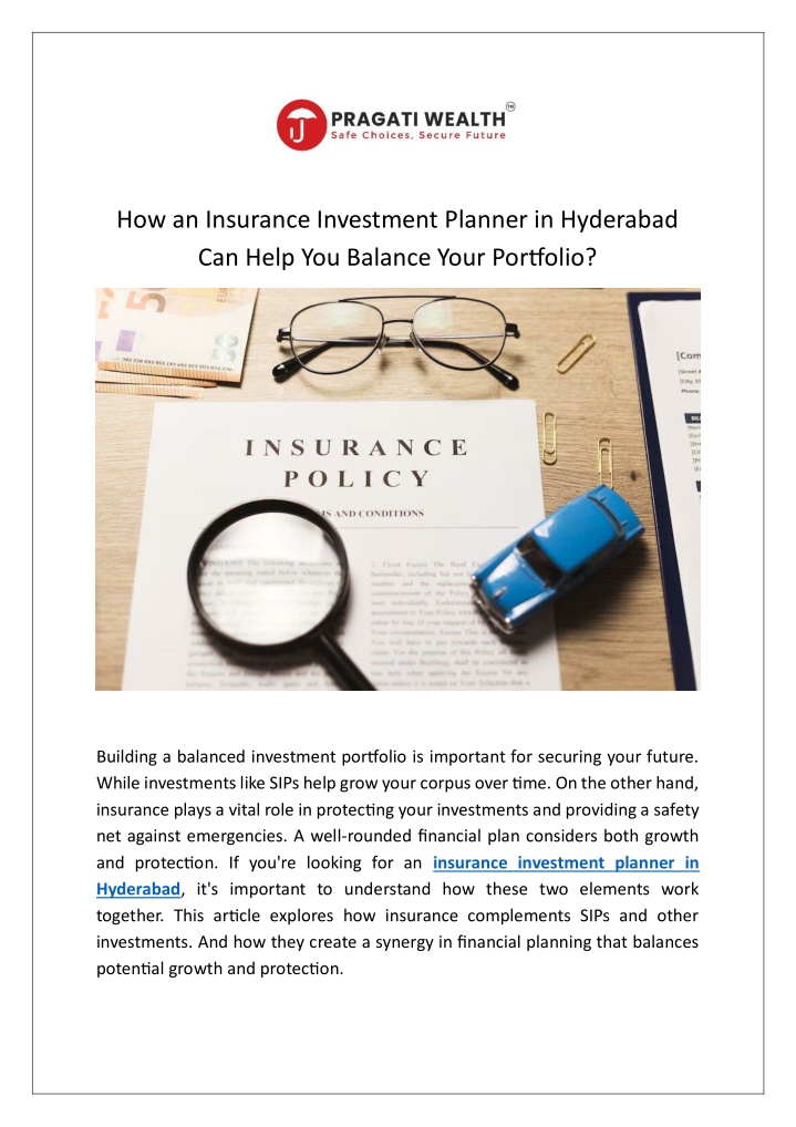 how an insurance investment planner in hyderabad