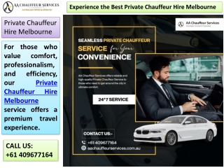 Luxury Chauffeur Hire Melbourne for Special Occasions