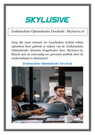 zoekmachine optimalisatie enschede skylusive nl