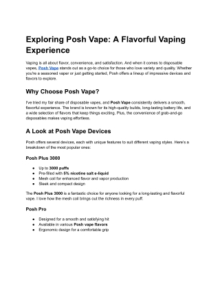 PoshVapePro