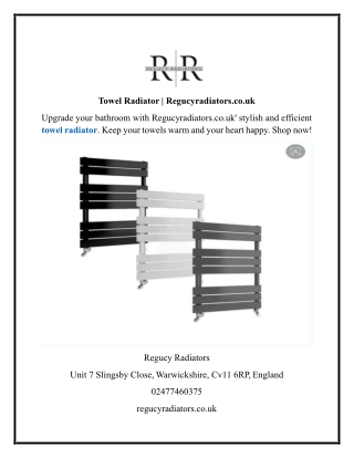 Towel Radiator Regucyradiators.co.uk