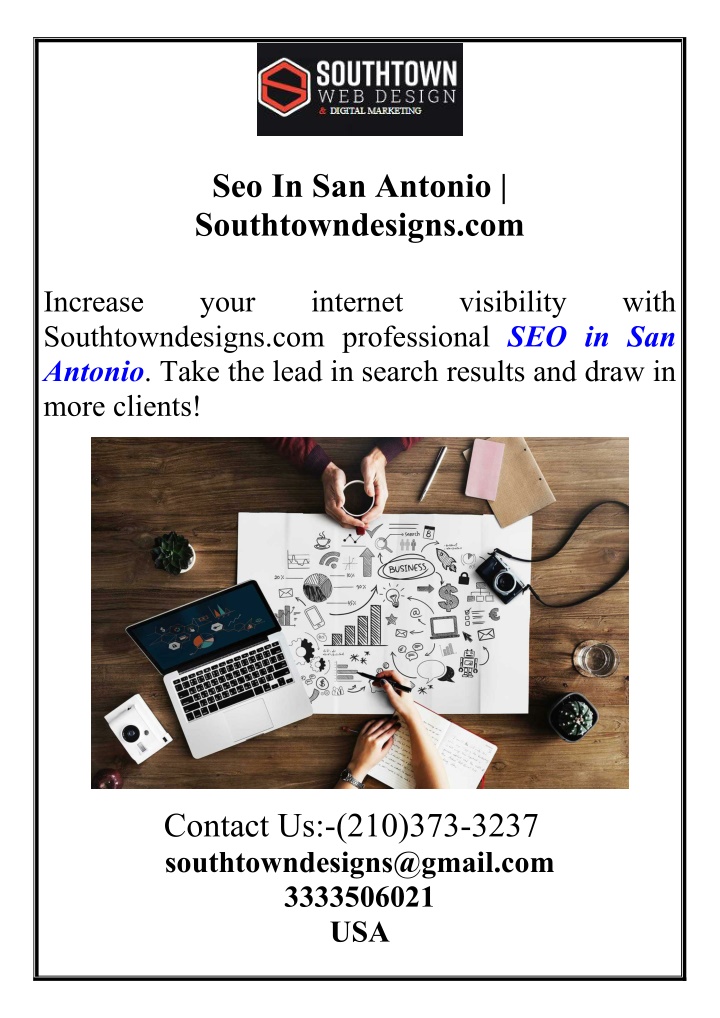 seo in san antonio southtowndesigns com