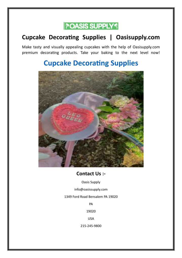 cupcake decorating supplies oasisupply com