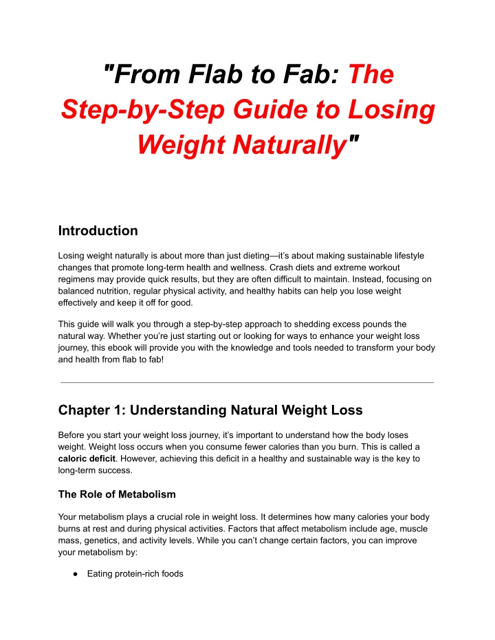 from flab to fab the step by step guide to losing