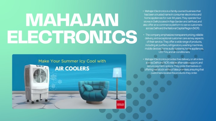 mahajan electronics is a family owned business