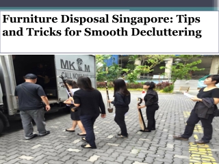 Furniture Disposal Singapore Tips and Tricks for Smooth Decluttering