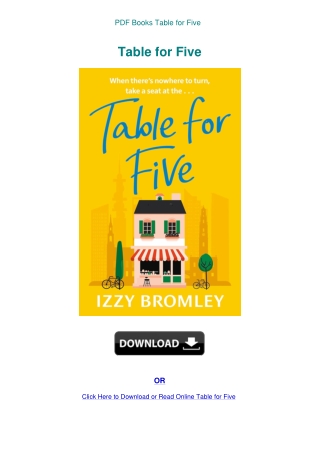PDF Books Table for Five