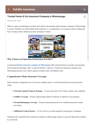 Trusted Home & Car Insurance Company in Mississauga