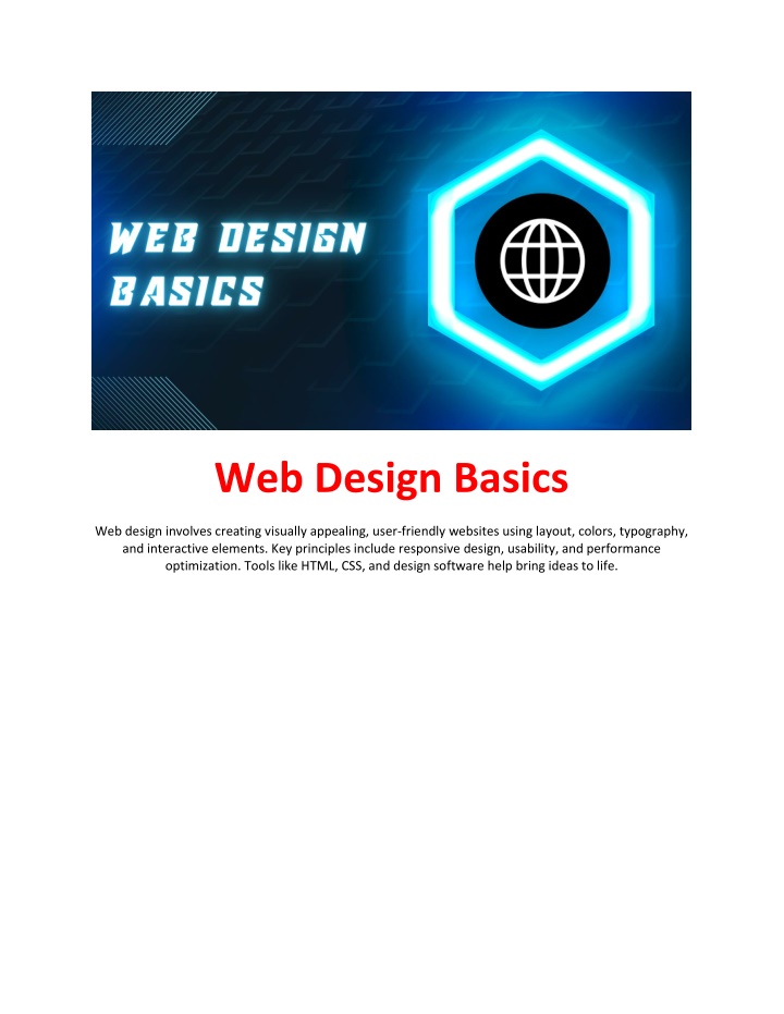 web design basics