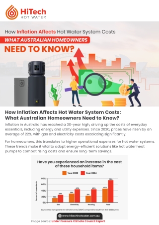 How Inflation Affects Hot Water System Costs