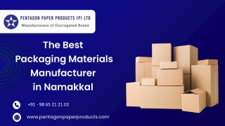 Top Corrugated Box manufacturer in Namakkal