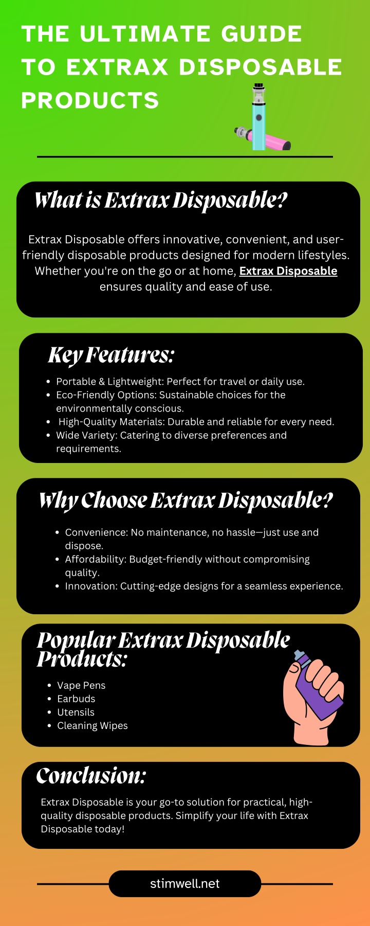 the ultimate guide to extrax disposable products