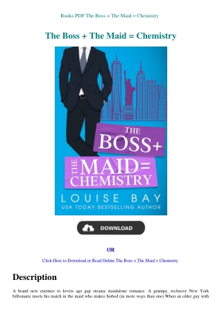 Books PDF The Boss   The Maid = Chemistry