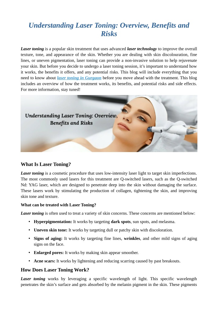 understanding laser toning overview benefits