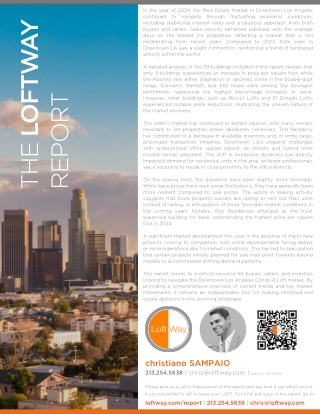 Real Estate in 2024: Downtown LA Market Performance Overview