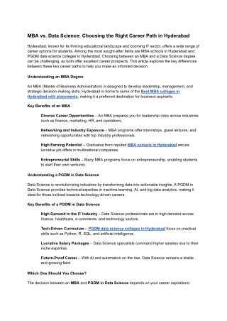 MBA vs. Data Science_ Choosing the Right Career Path in Hyderabad.docx