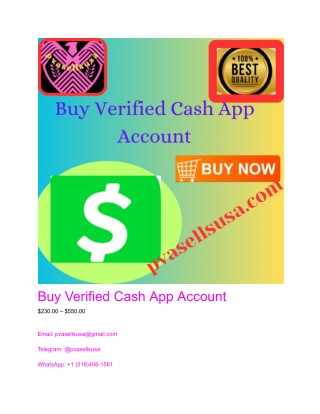 Buy Verified USA UK  Cash App Account