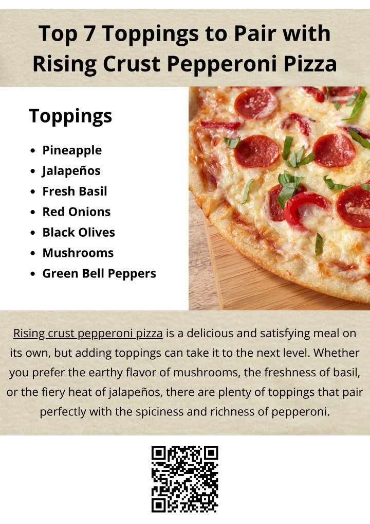 top 7 toppings to pair with rising crust