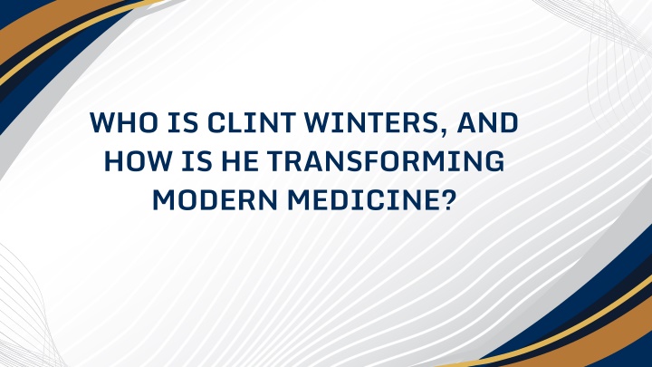 who is clint winters and how is he transforming